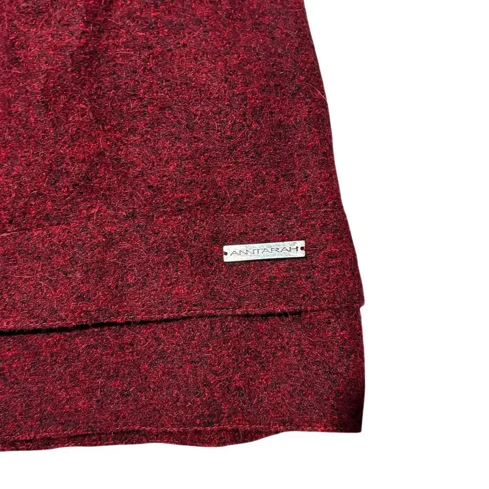 Anntarah Alpaca Wool Dress Red Black Jumper Shell Girls Toddler‎ Size 4